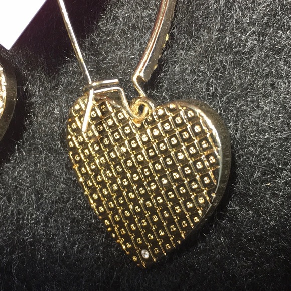 NWT Betsey Johnson Leopard 🐆 Heart ♥️ Drop Earrings - Picture 5 of 7